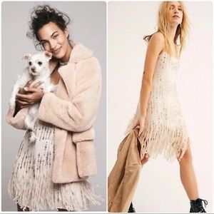Free People Fringe Mini Dress